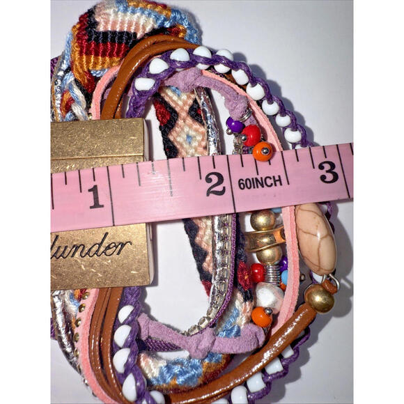 Bundle of 2 Plunder Multi Strand Bead Magnetic Clasp Bracelets EUC Lot - Picture 6 of 7